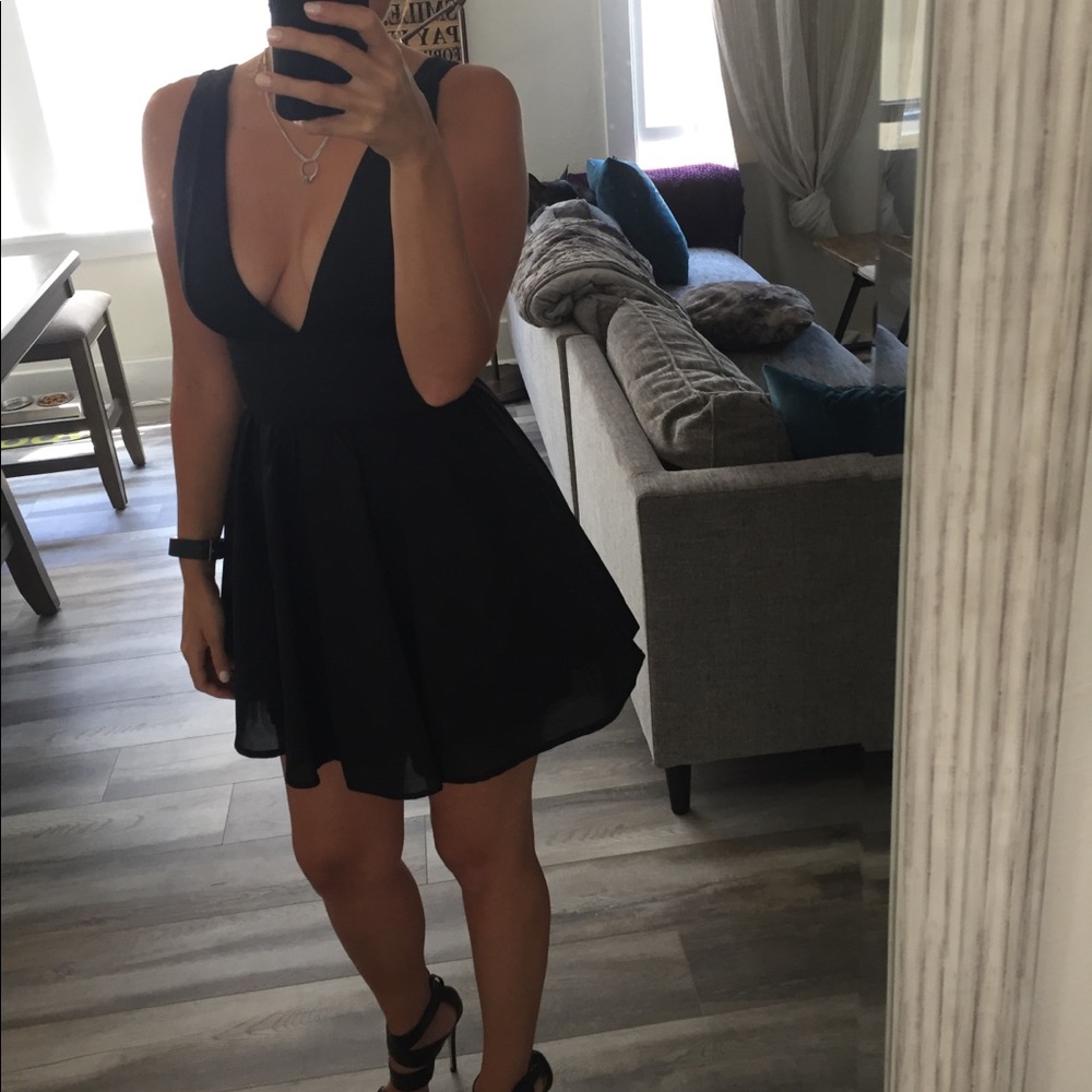 Black Deep V Dress (New Photos Added!)